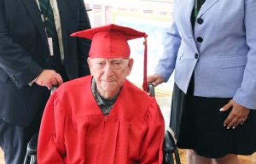 Fulton School District Provides Honorary Diploma to WWII Veteran